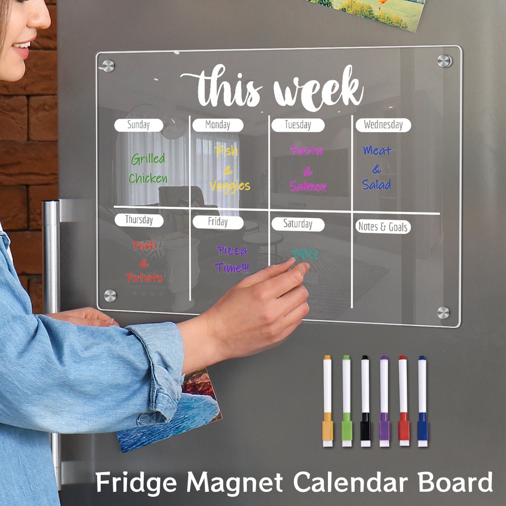Magnetic Whiteboard Calendar - Магнит на холодильник, календарь, доска, еженедельник,