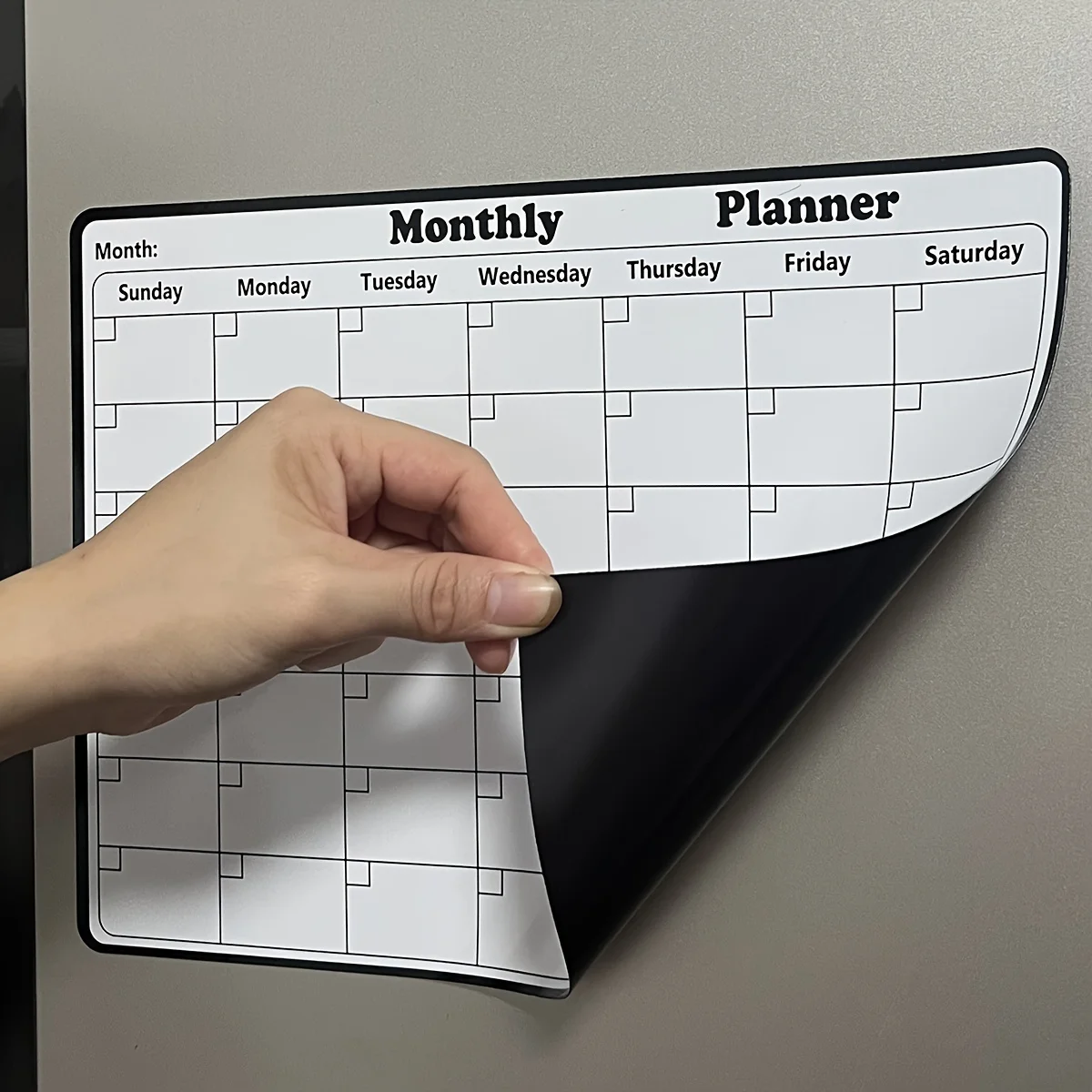 Magnetic Whiteboard Calendar - Магнитный календарь-планировщик для холодильника с функцией