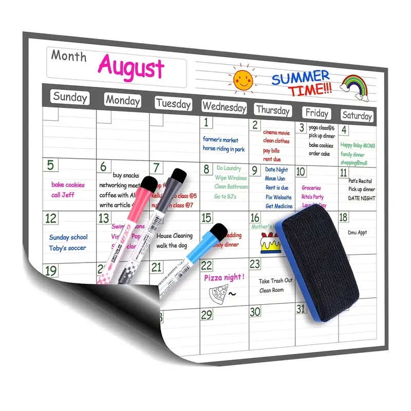 Magnetic Whiteboard Calendar - 1 комплект магнитный холодильник с календарем