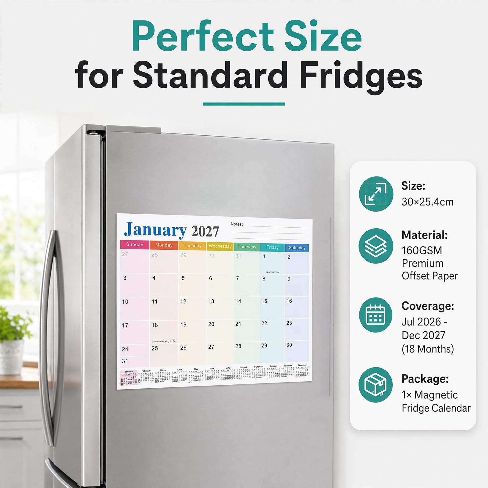 Магнитный календарь для холоди – обзор и цена Magnetic Whiteboard Calendar