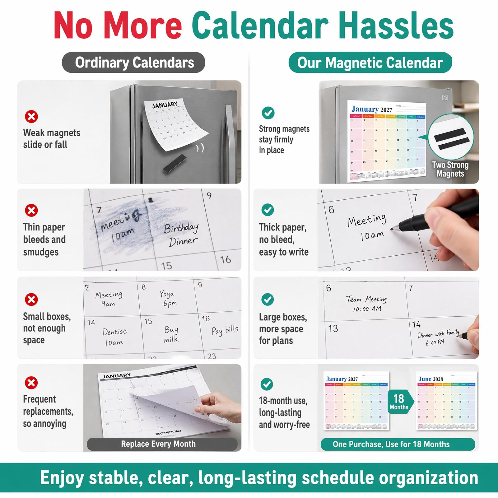 Магнитный календарь для холоди – обзор и цена Magnetic Whiteboard Calendar
