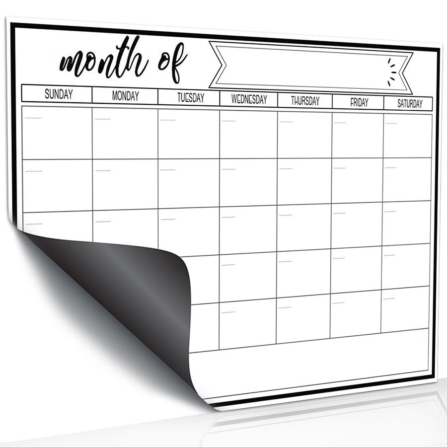 Магнитная доска-стикер для хол – обзор и цена Magnetic Whiteboard Calendar