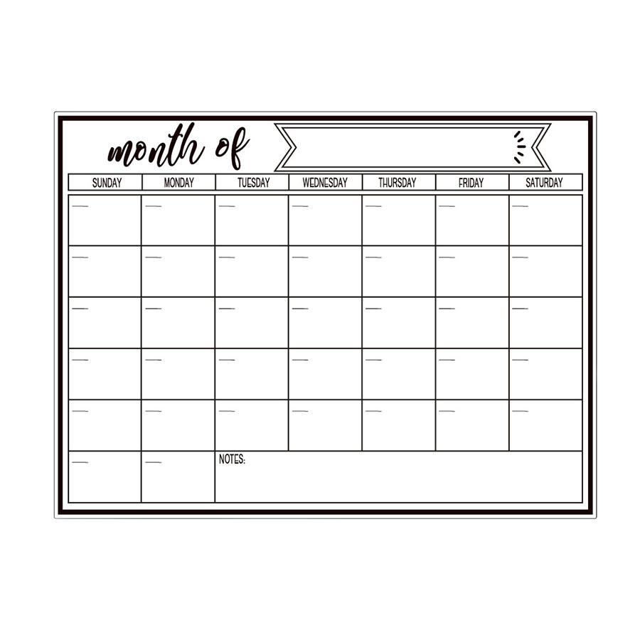 Магнитная доска-стикер для хол – обзор и цена Magnetic Whiteboard Calendar