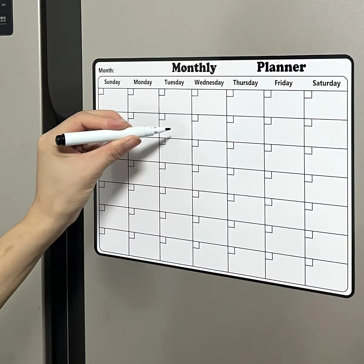 Многоразовый магнитный ежемеся – обзор и цена Magnetic Whiteboard Calendar