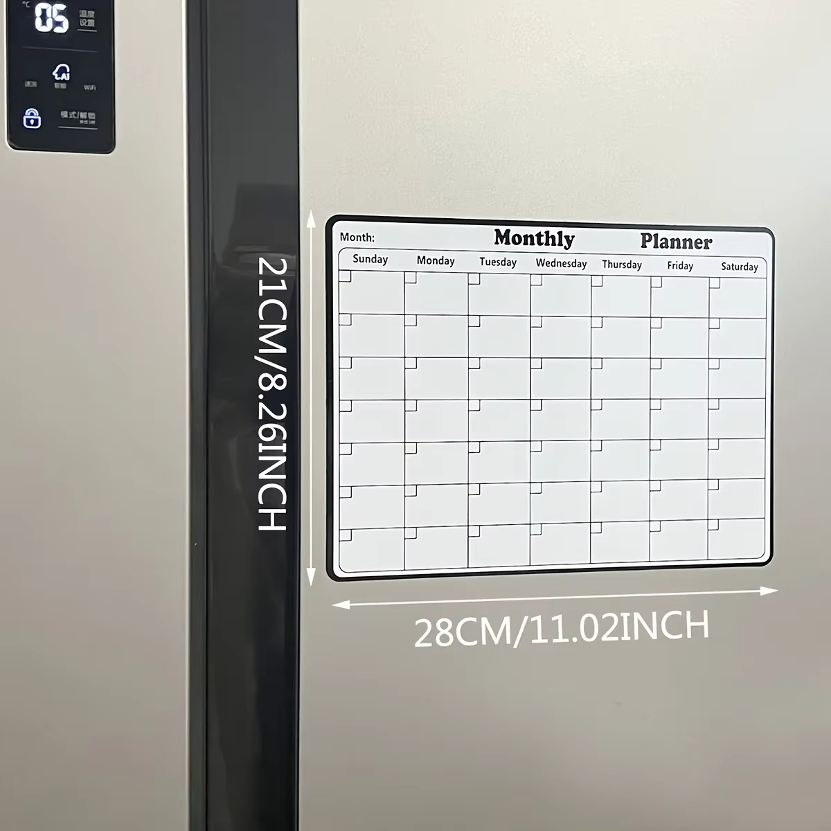 Многоразовый магнитный ежемеся – обзор и цена Magnetic Whiteboard Calendar