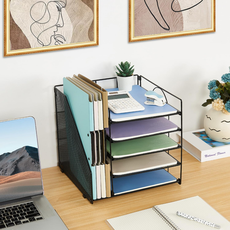 5-слойная стойка для бумажных  – обзор и цена Binder Storage Box