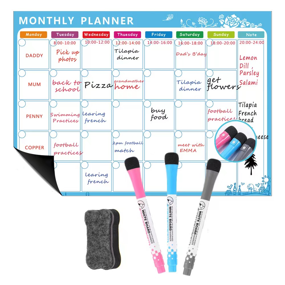1 комплект магнитный холодильн – обзор и цена Magnetic Whiteboard Calendar