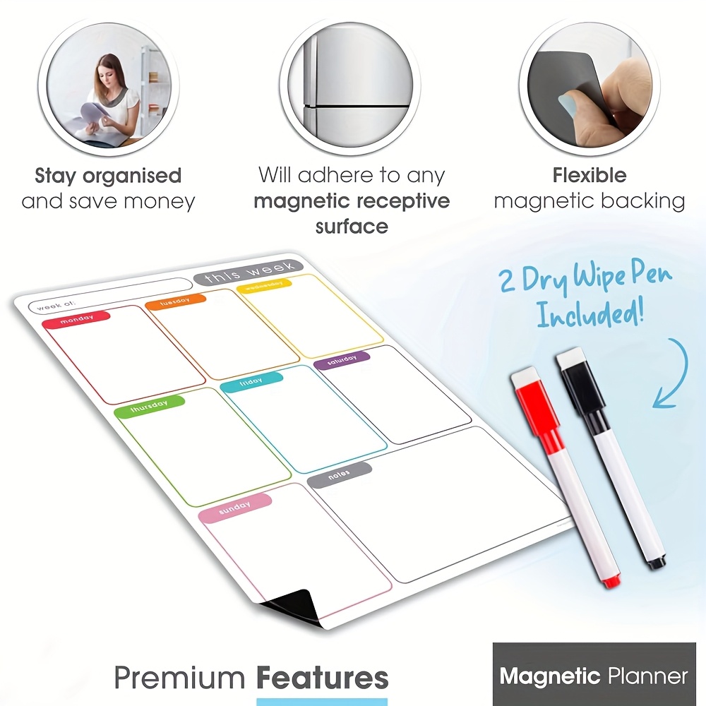 Магнитный еженедельный планиро – обзор и цена Magnetic Whiteboard Calendar