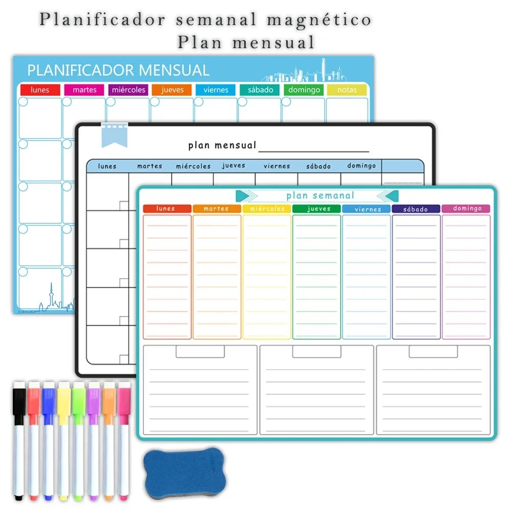 Магнитный еженедельный и ежеме – обзор и цена Magnetic Whiteboard Calendar