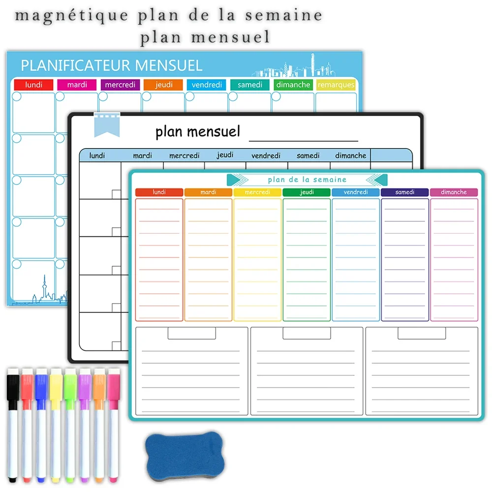 Магнитный еженедельный и ежеме – обзор и цена Magnetic Whiteboard Calendar