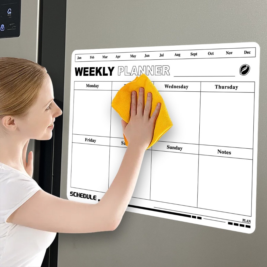 Стираемый план недели, календа – обзор и цена Magnetic Whiteboard Calendar