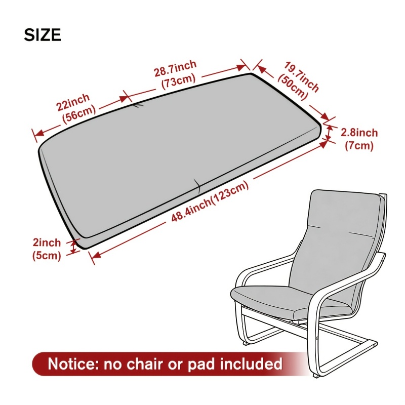 Чехол для кресла Poang из жакк – обзор и цена Visitor Chair Padded