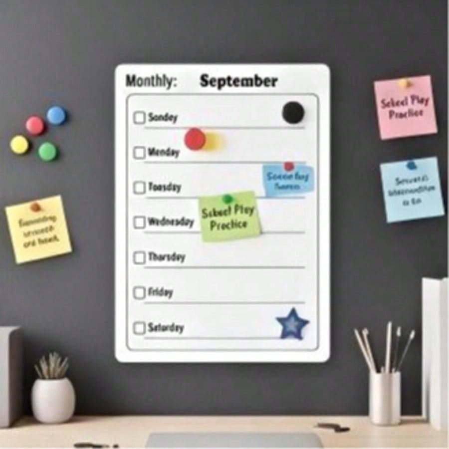Магнитный календарь-доска для  – обзор и цена Magnetic Whiteboard Calendar