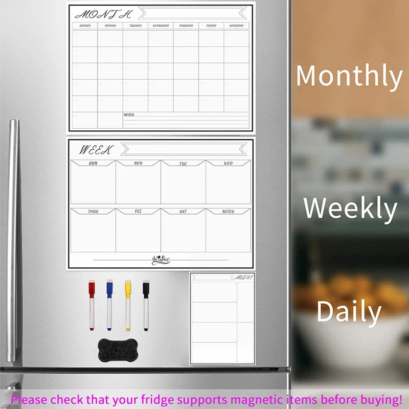 Магнитный календарь для ежедне – обзор и цена Magnetic Whiteboard Calendar