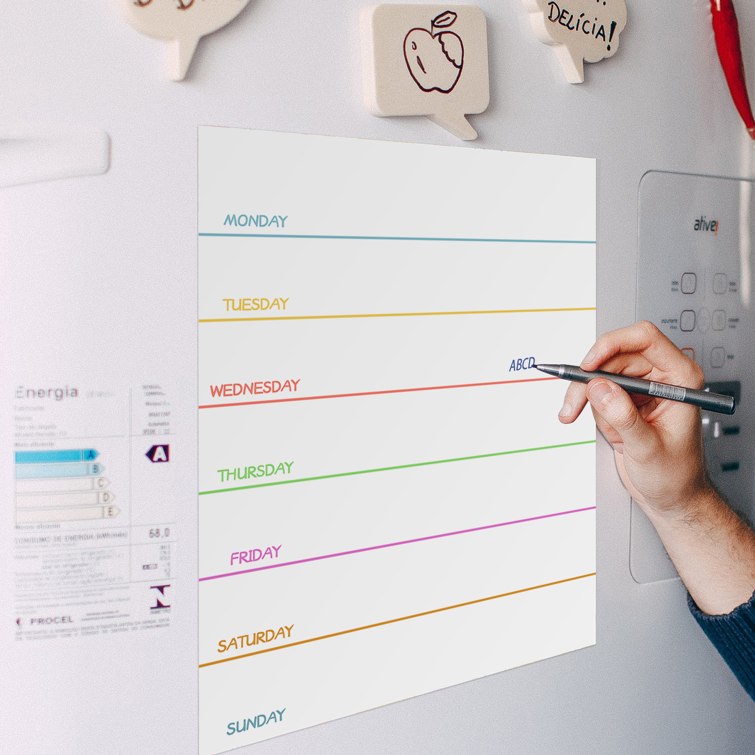 Магнитный еженедельный планиро – обзор и цена Magnetic Whiteboard Calendar
